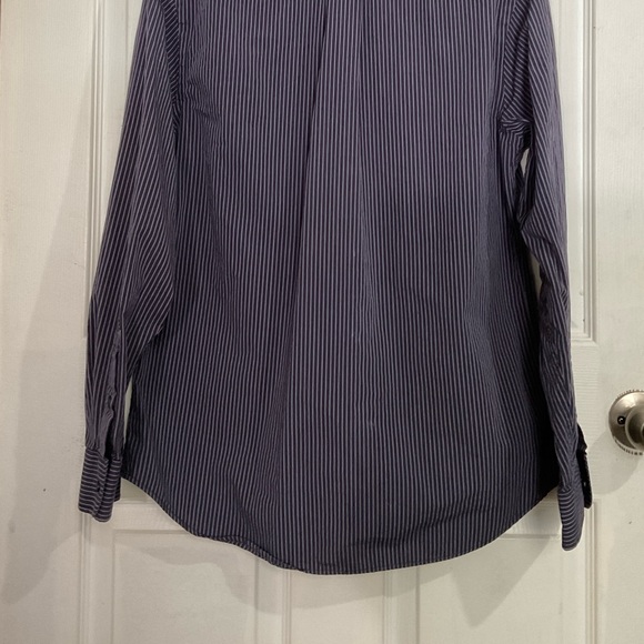 GAP Men's Navy Striped Dress Shirt - Picture 5 of 5